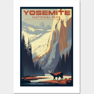 Yosemite National Park Vintage Travel Poster Posters and Art